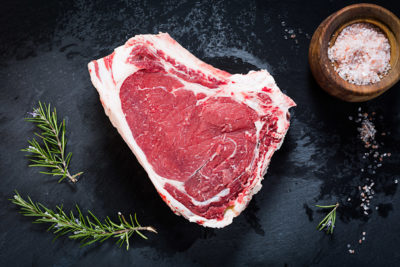 Carbonata bovino allevato in Piemonte (costata)
